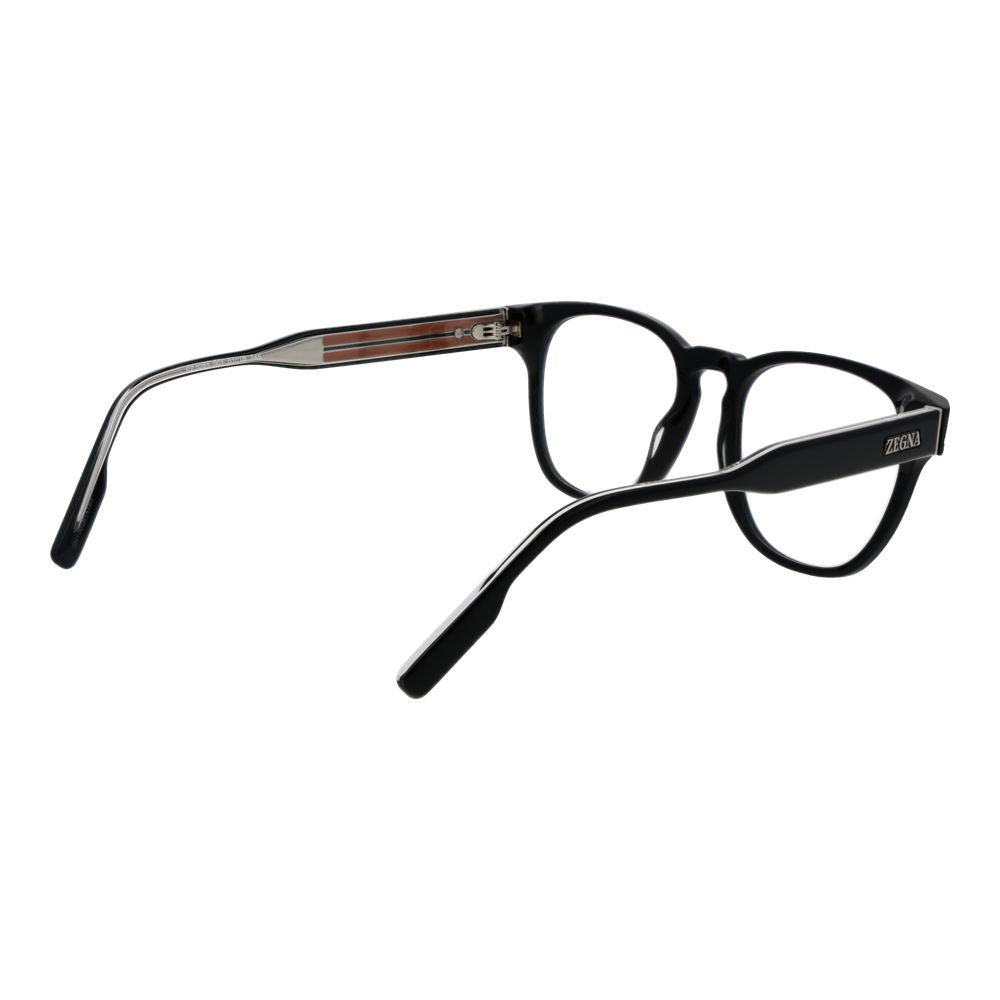 Ermenegildo Zegna Black Acetate Glasses Men's (Frames)
