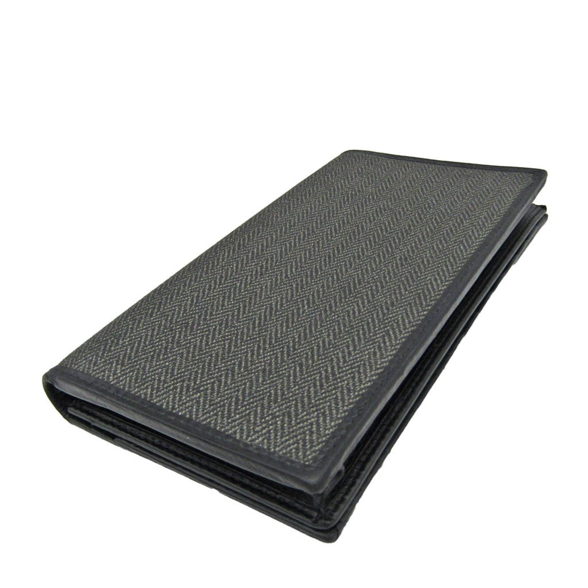 Bulgari Grey Canvas Wallet  (Pre-Owned)
