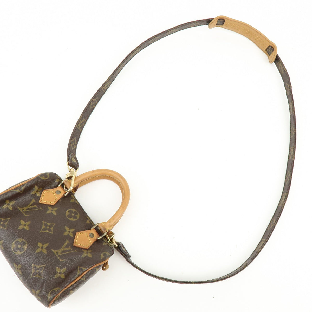 Louis Vuitton Speedy Mini Hl Monogram Canvas Brown Canvas Handbag (Pre-Owned)