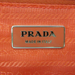Prada Vela Orange Synthetic Tote Bag (Pre-Owned)