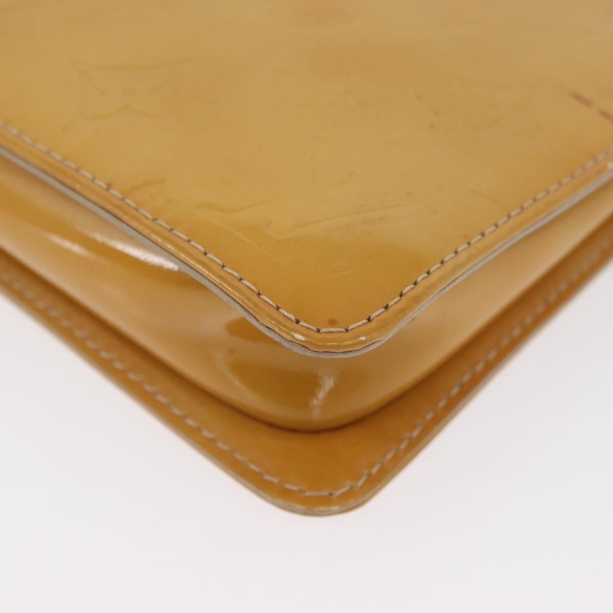 Louis Vuitton Lexington Pochette Monogram Vernis Beige Patent_Leather Clutche & Pouche Bag (Pre-Owned)