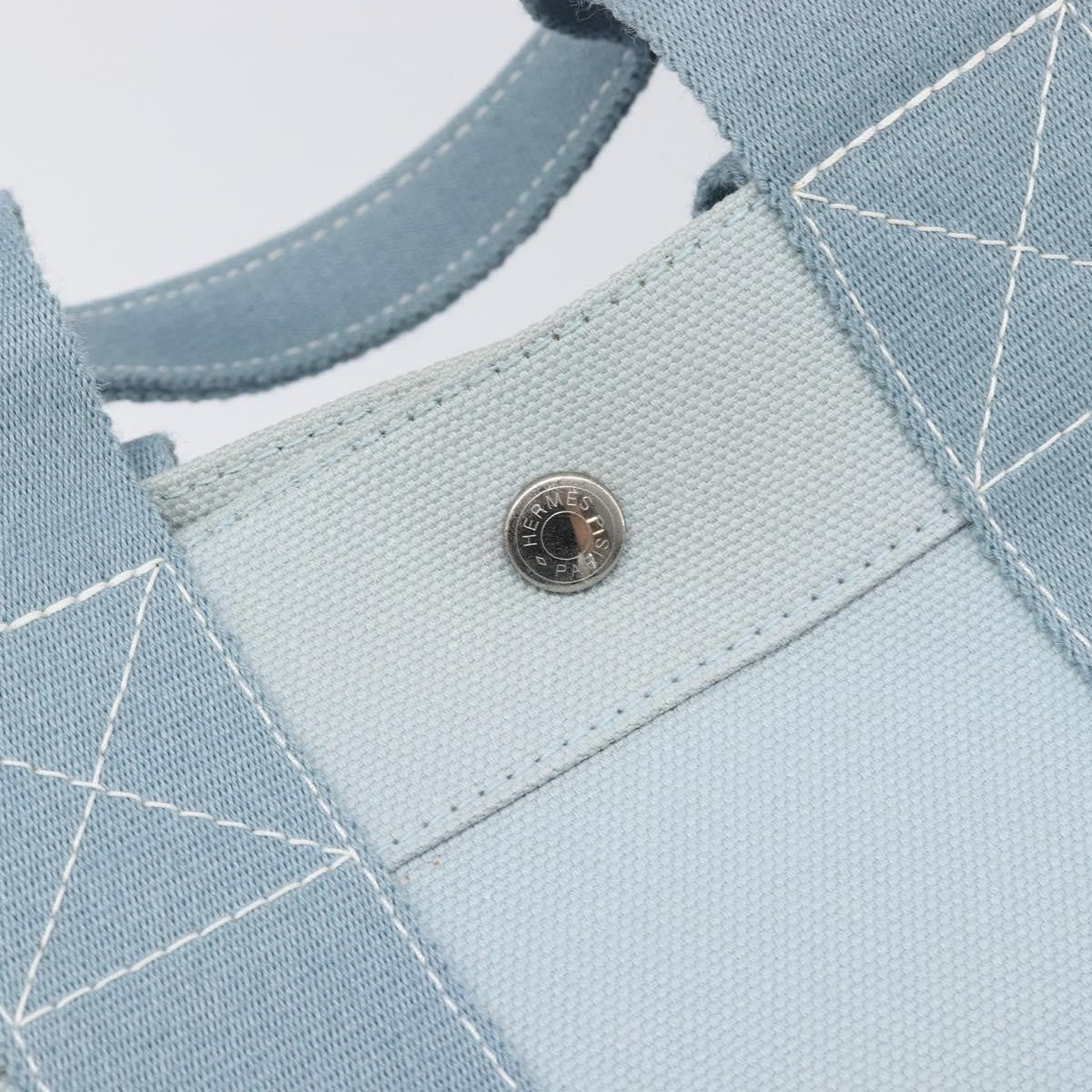 Hermes Bora Bora Toile Blue Canvas Tote Bag Bag (Pre-Owned)