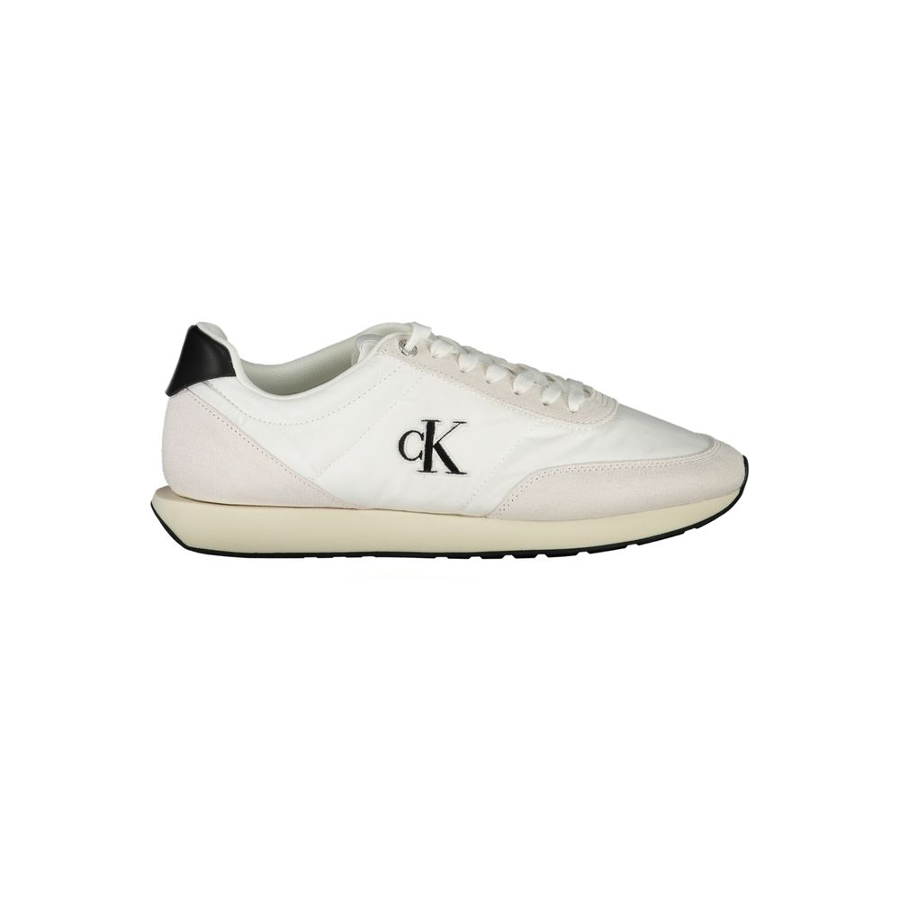 Calvin Klein White Polyester Men Men's Sneaker