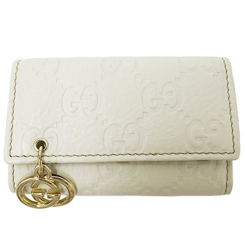 Gucci White Leather Wallet  (Pre-Owned)