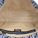 Fendi Selleria Grey Canvas Handbag (Pre-Owned)