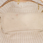 Louis Vuitton Neverfull Mm White Canvas Tote Bag (Pre-Owned)