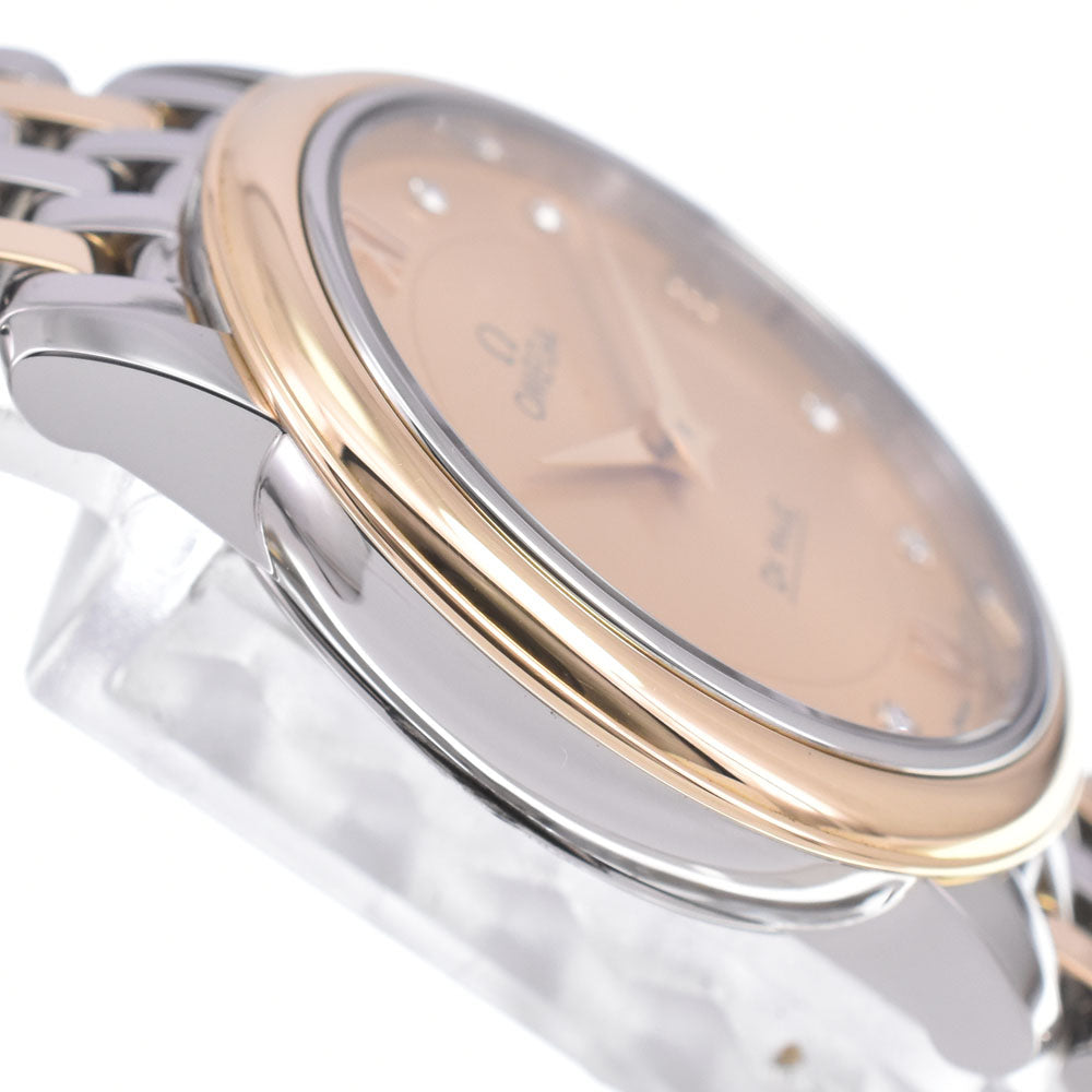 Omega De Ville Prestige Quartz Stainless Steel With Diamond Watch (Pre-Owned)