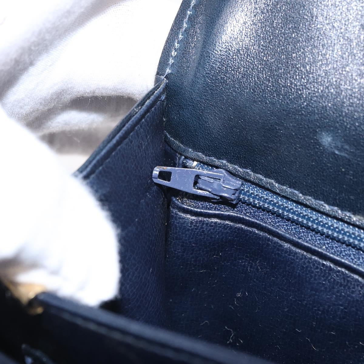 Celine C Sulky Horse Carriage Canvas Navy Canvas Handbag (Pre-Owned)