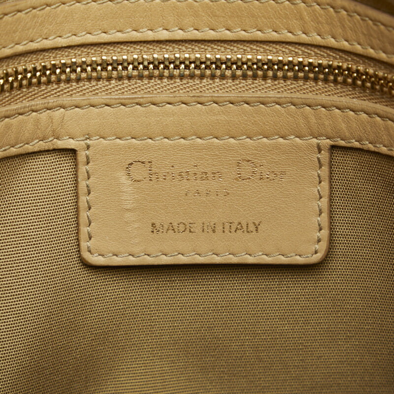 Dior Granville Beige Leather Handbag (Pre-Owned)