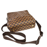 Louis Vuitton Naviglio Brown Canvas Shoulder Bag (Pre-Owned)