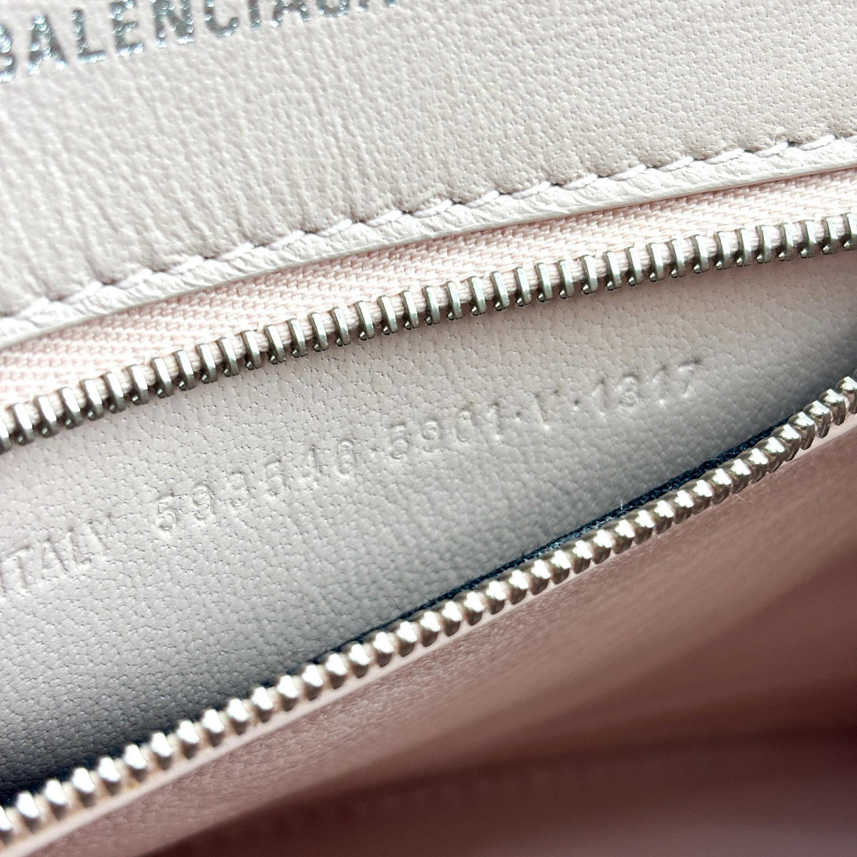 Balenciaga Hourglass Top Handle Leather Pink Leather Handbag (Pre-Owned)