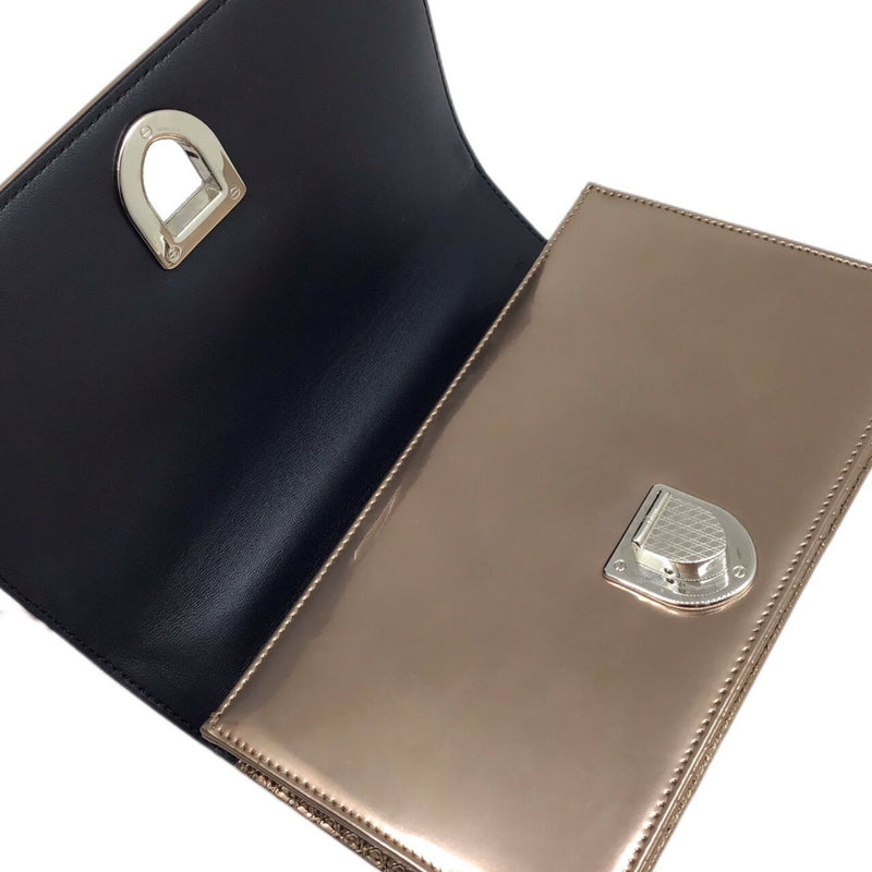 Dior Diorama Gold Leather Shoulder Bag (Pre-Owned)