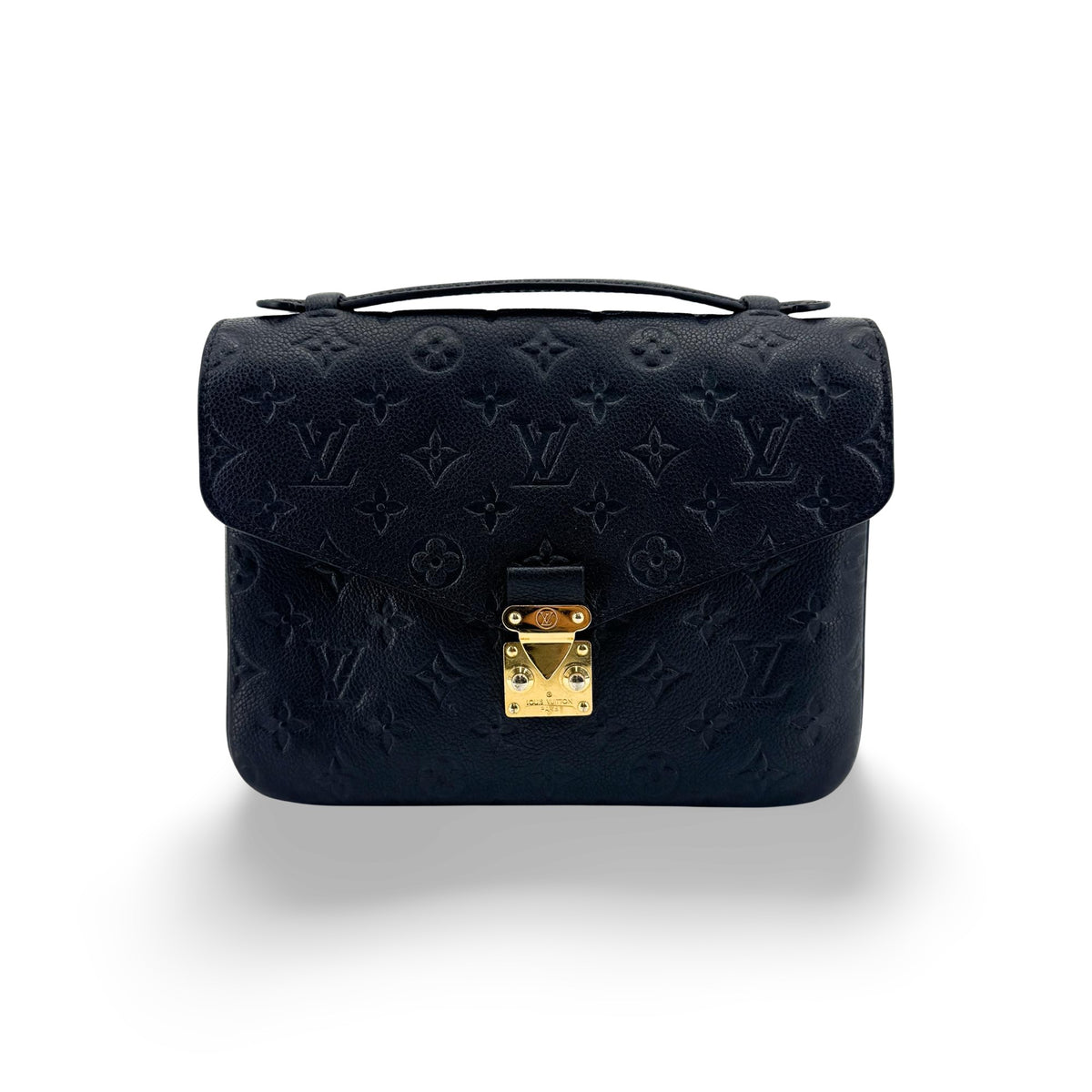 Louis Vuitton Pochette Metis Monogram Empreinte Leather Black Leather Clutche & Pouche Bag (Pre-Owned)