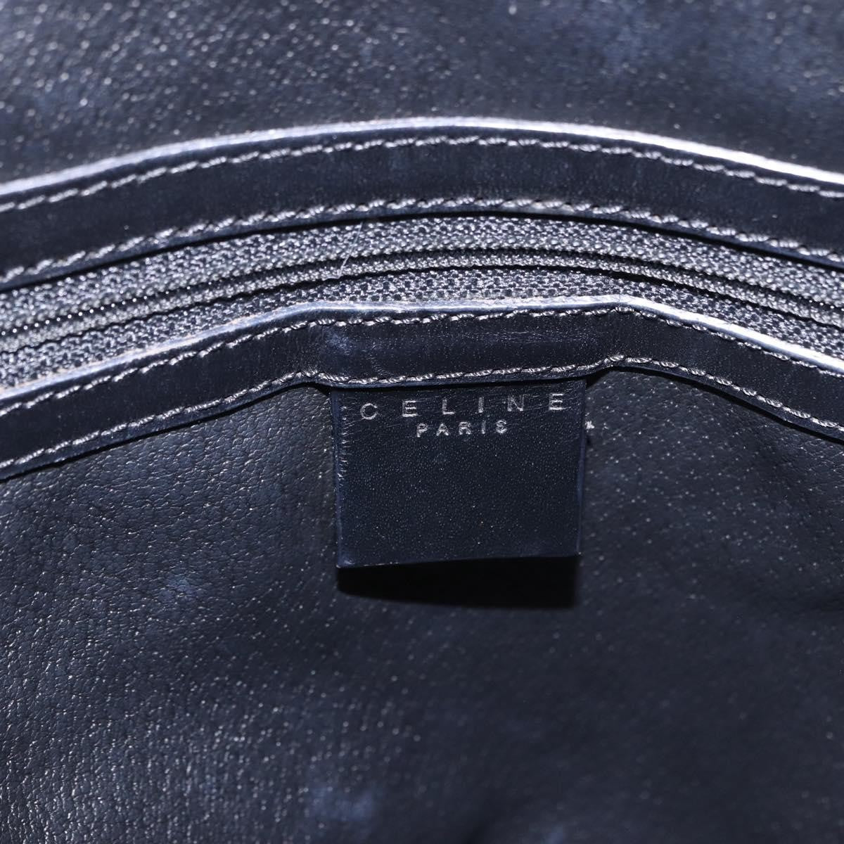 Celine Macadam Toile Triomphe Black Canvas Handbag (Pre-Owned)
