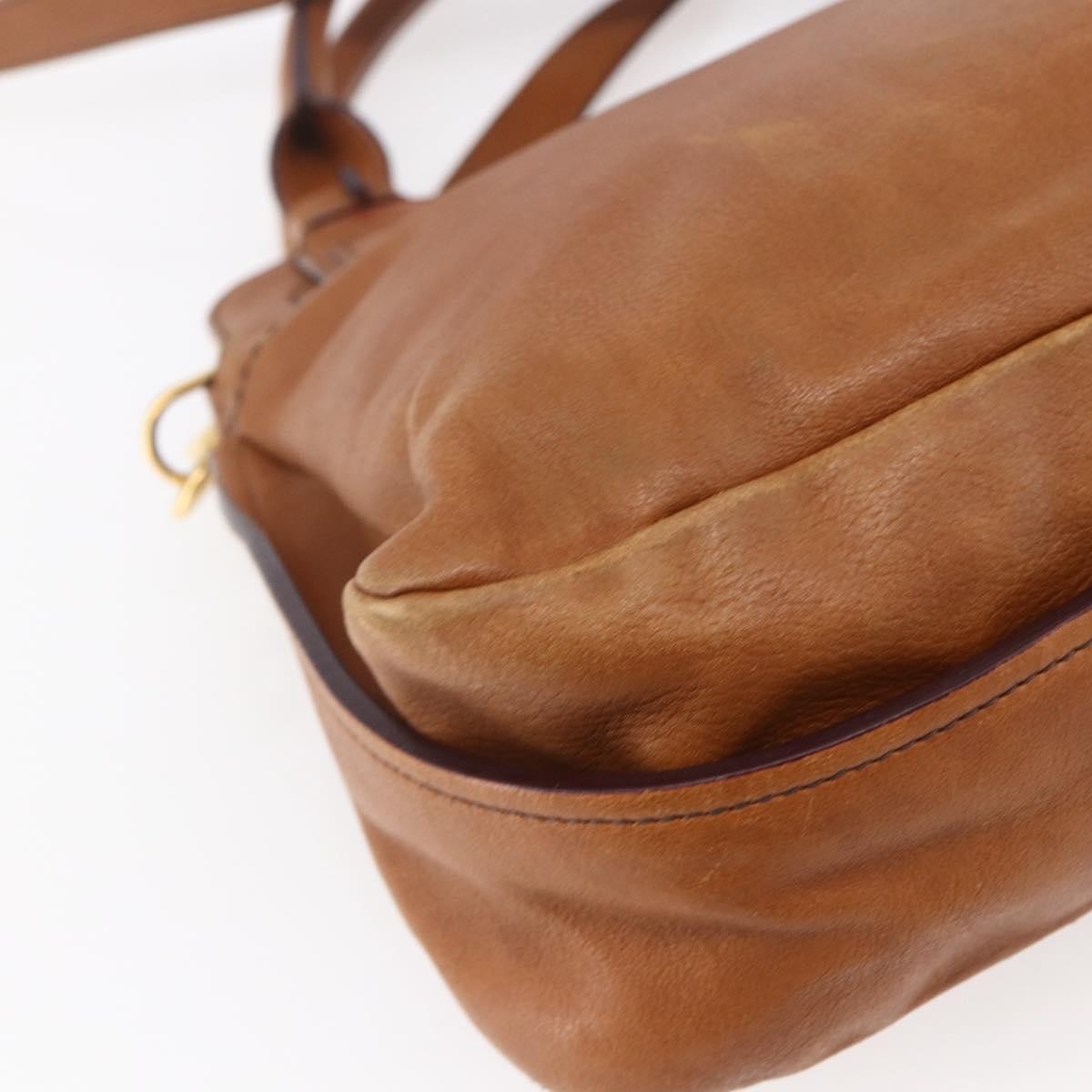 Chloe Margaret Leather Brown Leather Handbag (Pre-Owned)