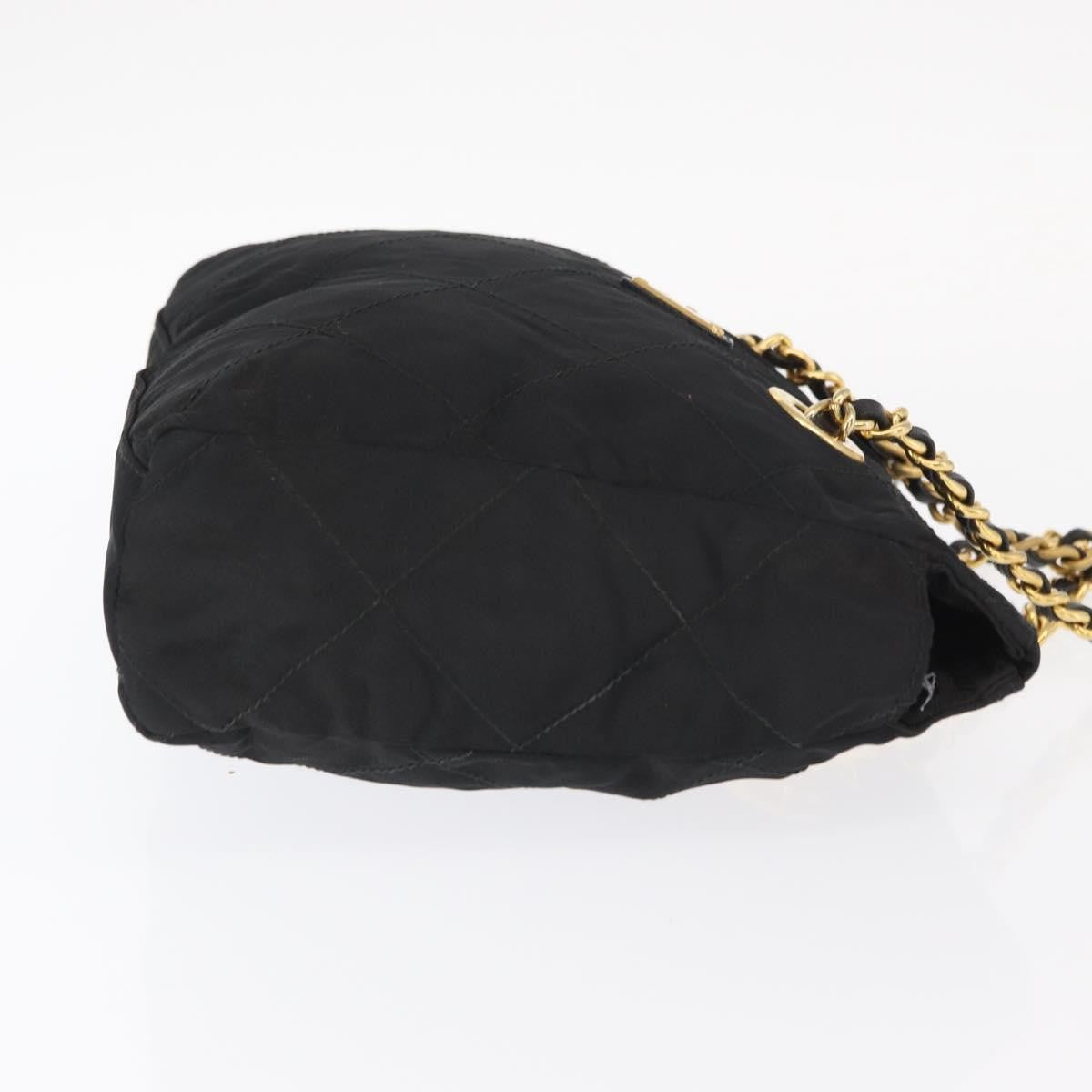 Prada Re-Edition 1995 Chain Tote Quilted Re-Nylon Black Nylon Shoulder Bag Bag (Pre-Owned)