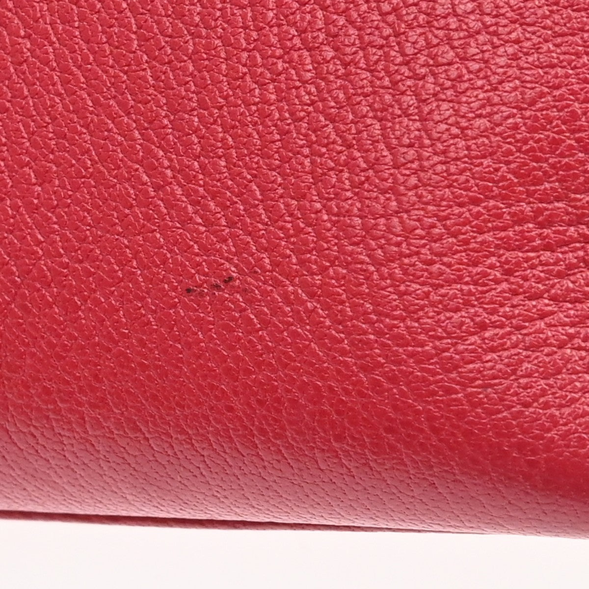 Hermes Kelly Red Chevre De Coromandel With Palladium Hardware Pink Calfskin Handbag (Pre-Owned)