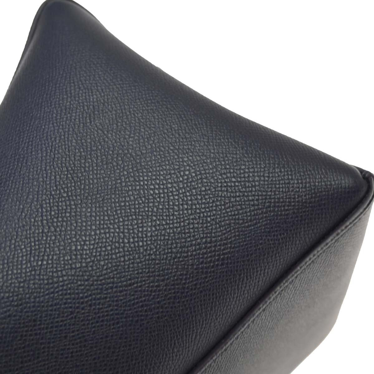 Celine Belt Textured Leather Blue Leather Handbag (Pre-Owned)