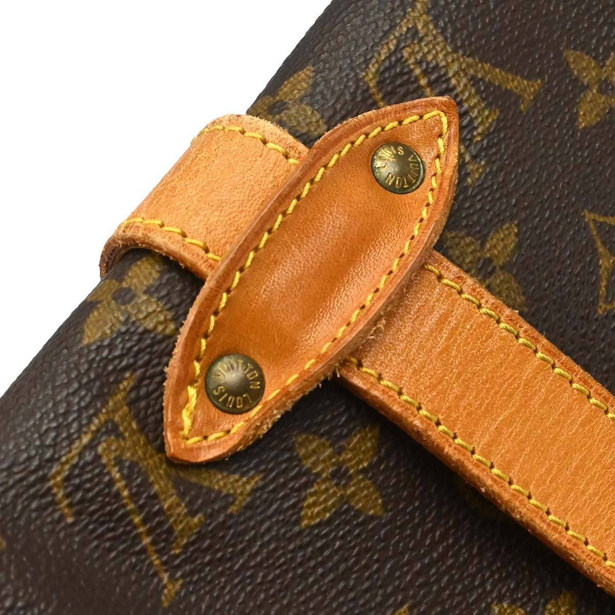 Louis Vuitton Saumur Monogram Canvas Brown Canvas Shoulder Bag Bag (Pre-Owned)