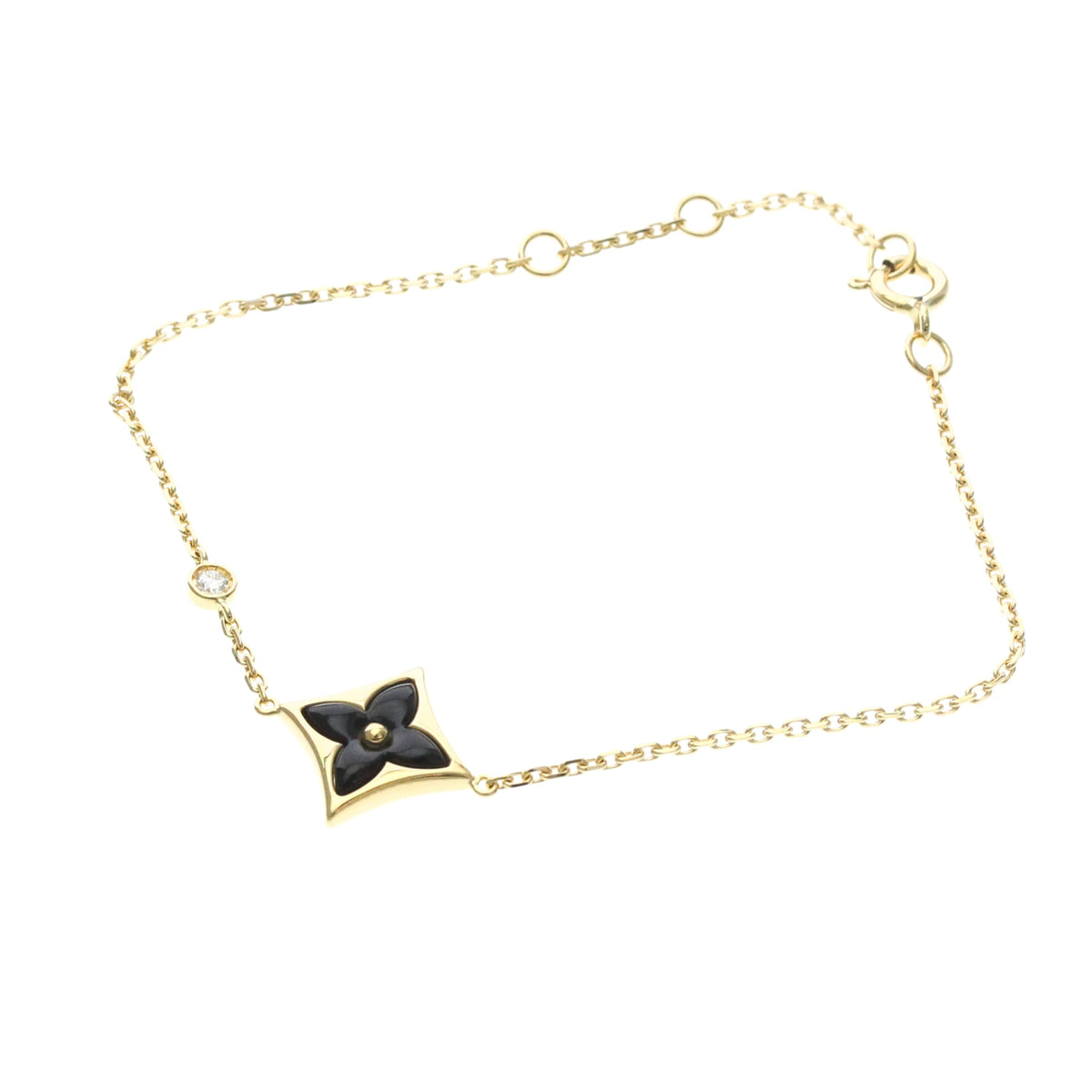 Louis Vuitton Star Blossom 18K Rose Gold With Diamonds Gold Yellow_Gold Bracelet Jewelry (Pre-Owned)