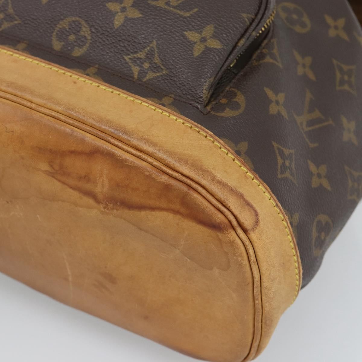 Louis Vuitton Vintage Montsouris Monogram Canvas Brown Canvas Backpack Bag (Pre-Owned)