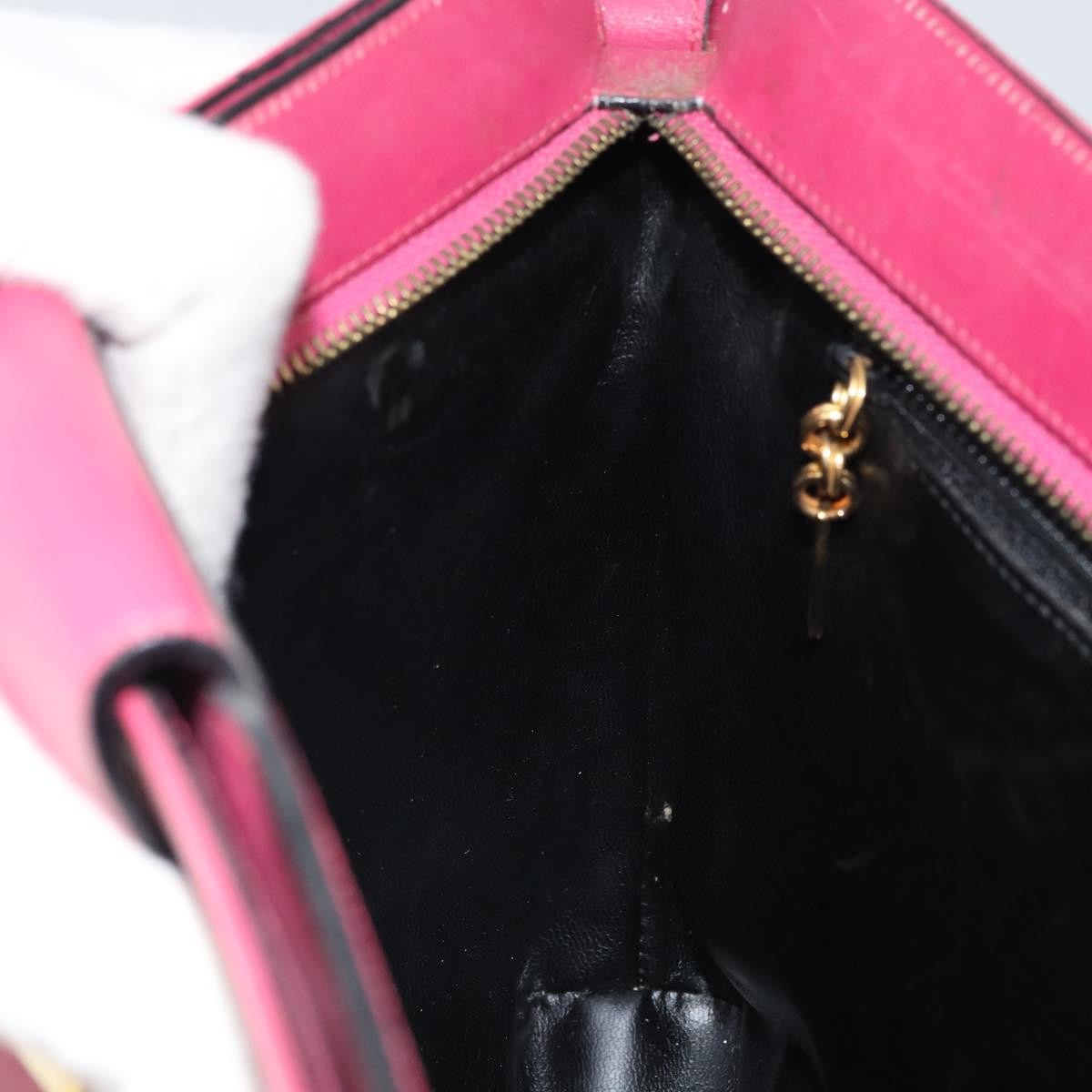 Salvatore Ferragamo Gancini Leather Pink Leather Shoulder Bag Bag (Pre-Owned)