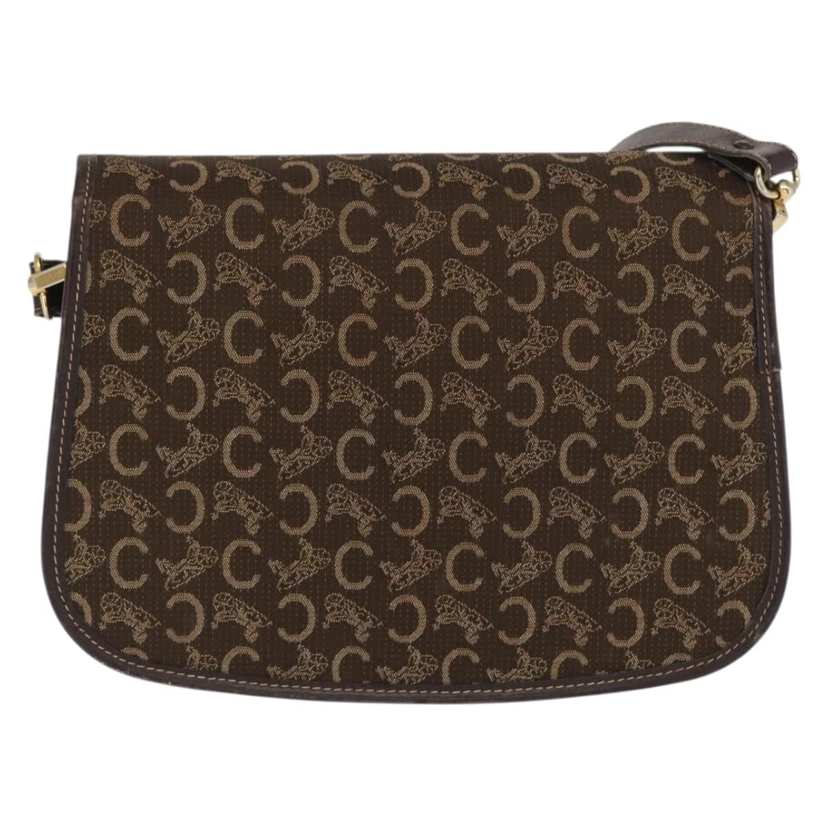 Celine C Sulky Canvas Brown Canvas Shoulder Bag Bag (Pre-Owned)