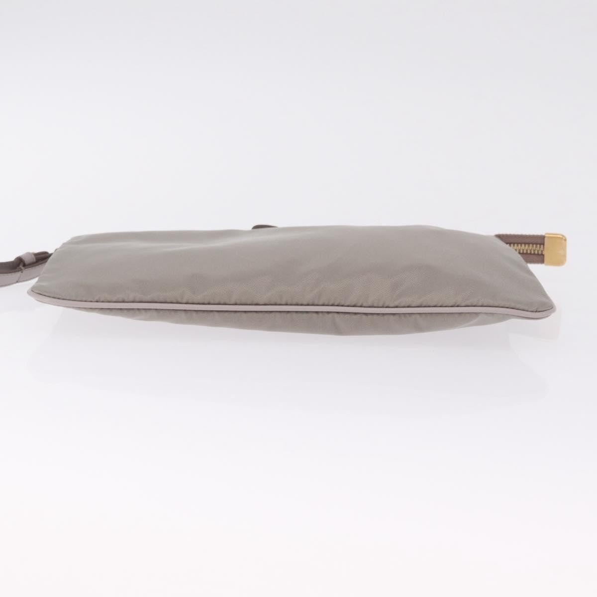 Salvatore Ferragamo Vala Clutch Nylon Gray Nylon Clutche & Pouche Bag (Pre-Owned)