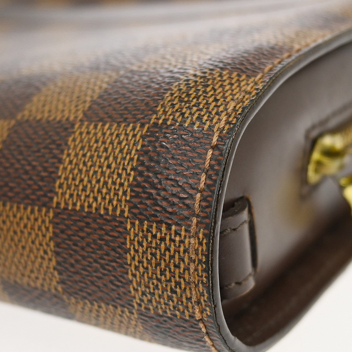 Louis Vuitton Pochette Saint Louis Damier Brown Canvas Clutche & Pouche Bag (Pre-Owned)