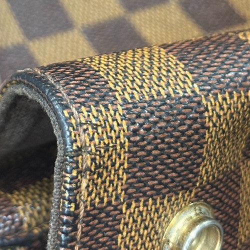 Louis Vuitton Naviglio Damier Ebene Brown Canvas Shoulder Bag Bag (Pre-Owned)