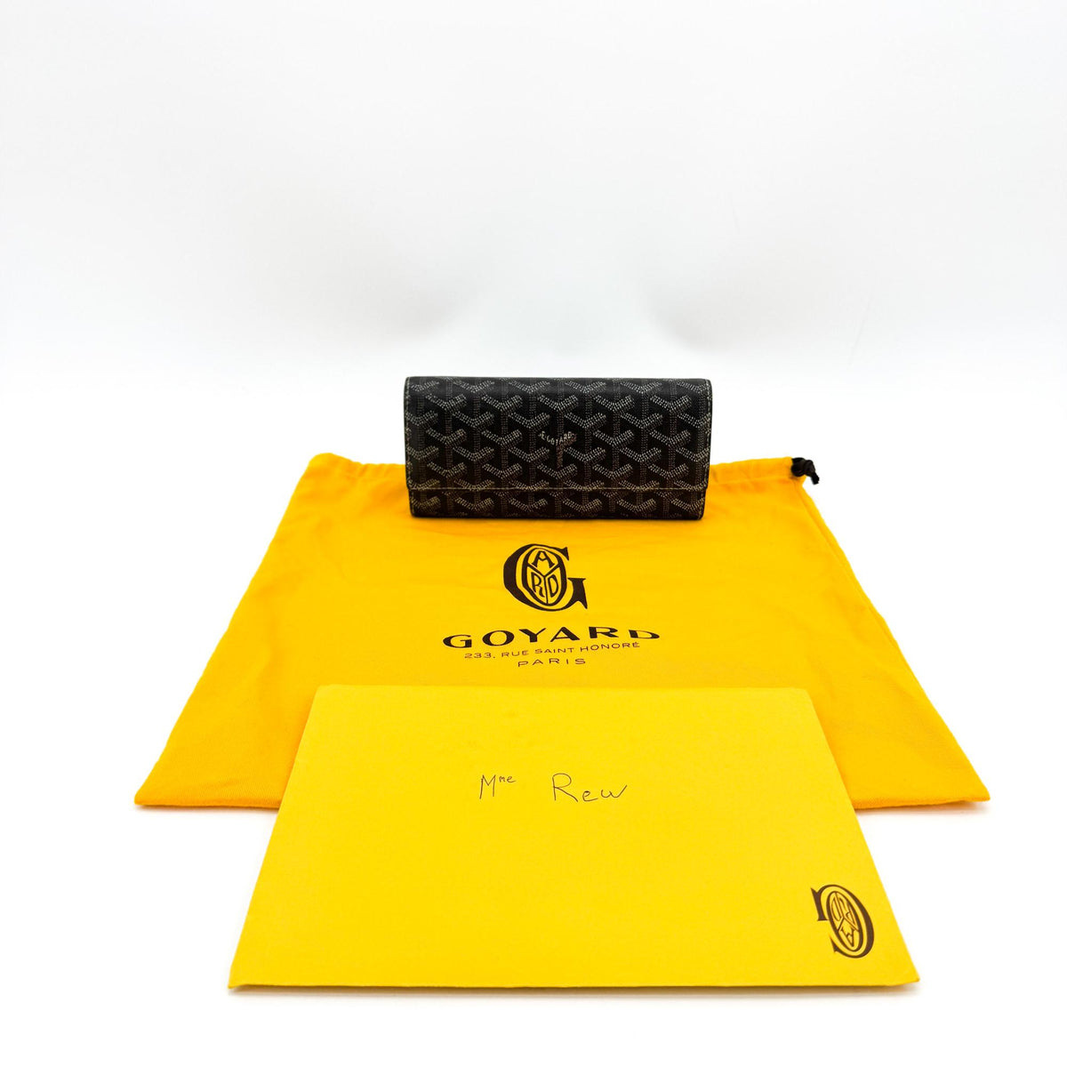 Goyard Richelieu Coated Canvas Black Canvas Wallets Accessory (Pre-Owned)