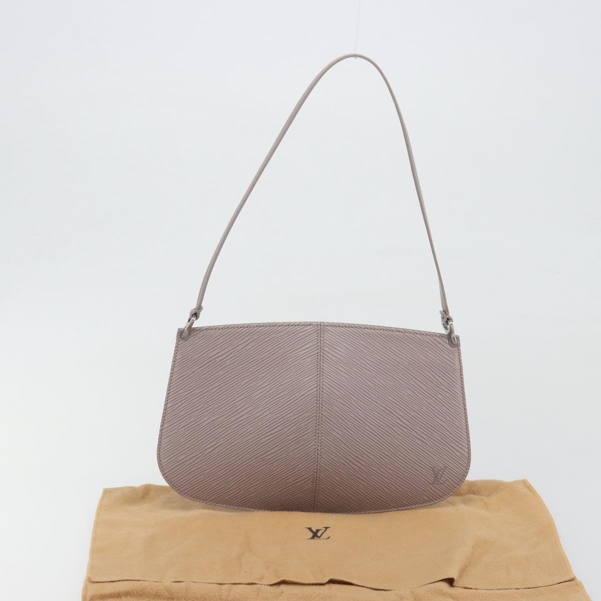 Louis Vuitton Demi Lune Pochette Epi Leather Purple Leather Clutche & Pouche Bag (Pre-Owned)