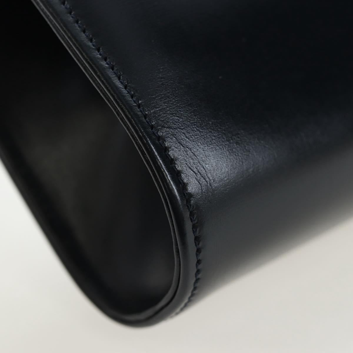 Cartier Sapphire Line Leather Navy Leather Shoulder Bag Bag (Pre-Owned)
