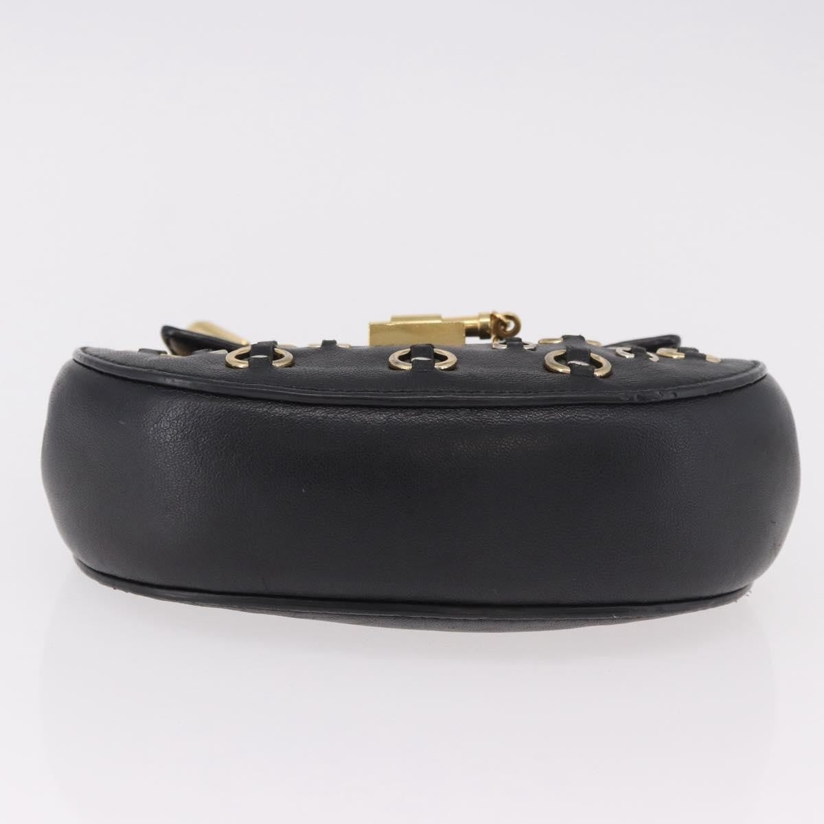 Chloe Drew Leather Black Leather Shoulder Bag Bag (Pre-Owned)