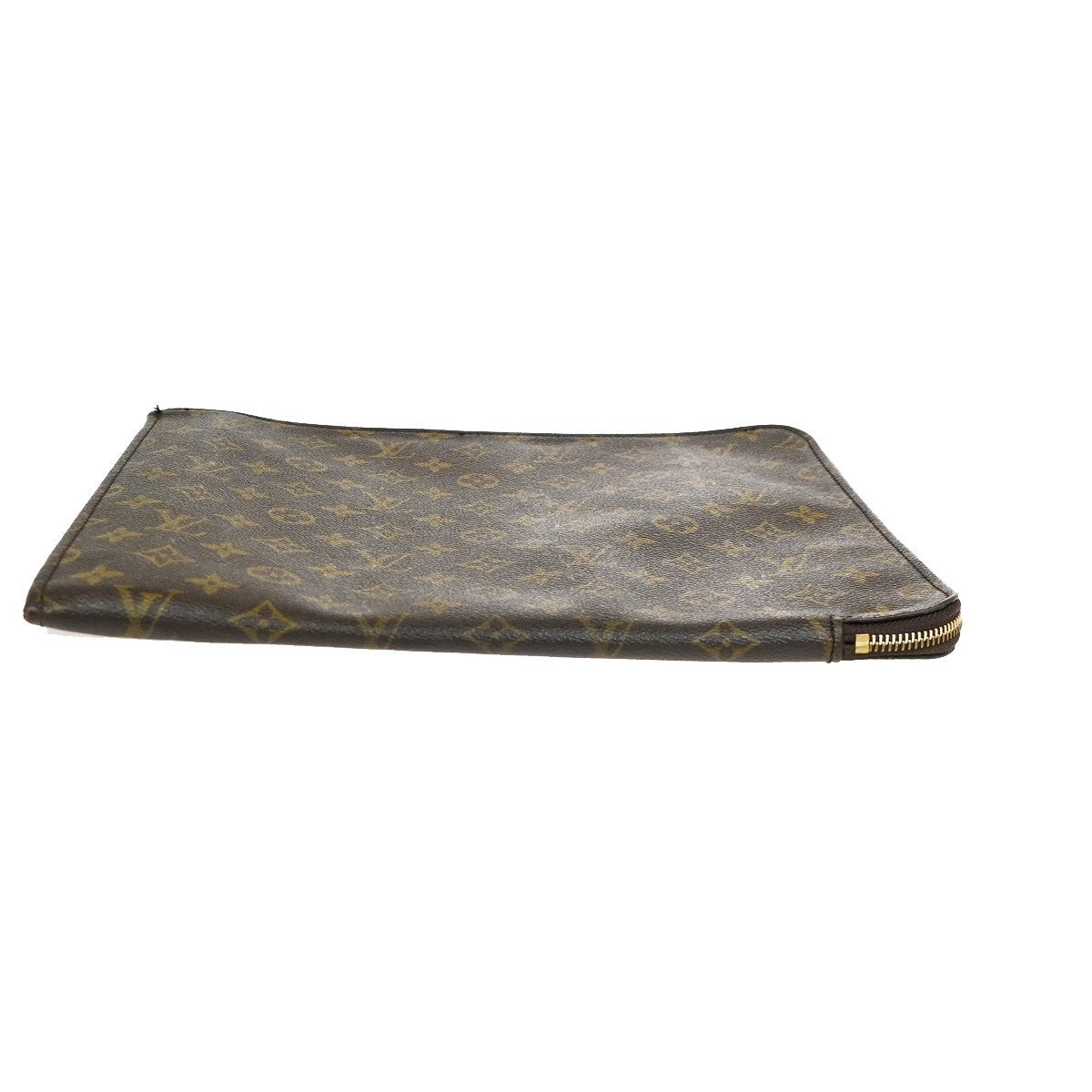 Louis Vuitton Poche Documents Monogram Canvas Brown Canvas Briefcase Bag (Pre-Owned)