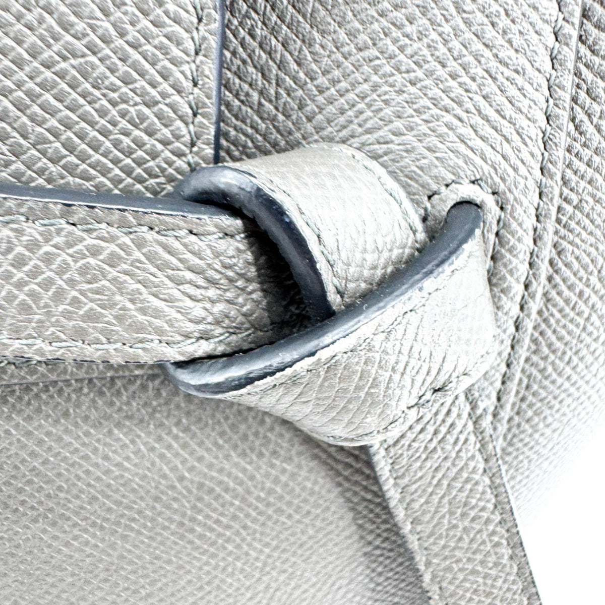 Celine Belt Calfskin Gray Leather Handbag (Pre-Owned)