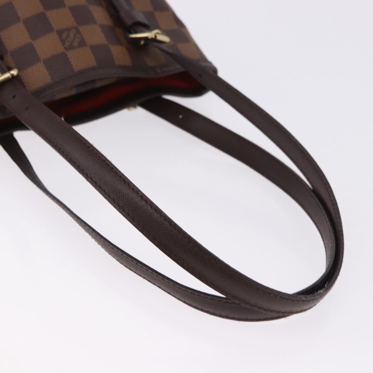 Louis Vuitton Marais Bucket Damier Ebene Brown Canvas Shoulder Bag Bag (Pre-Owned)