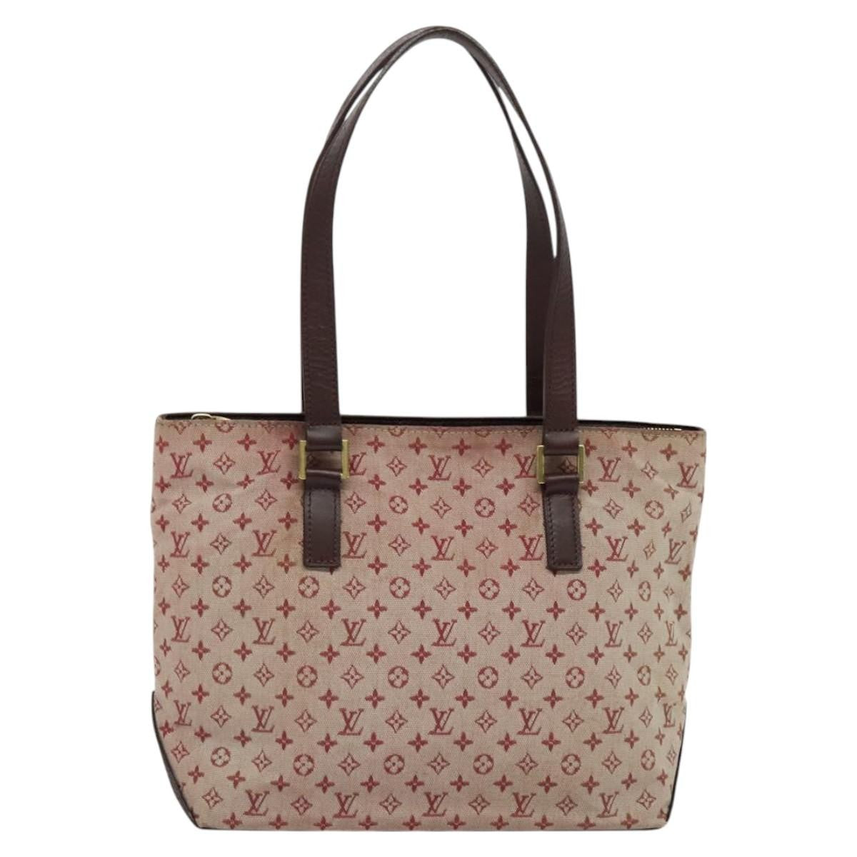 Louis Vuitton Cabas Piano Monogram Canvas Red Canvas Bag (Pre-Owned)