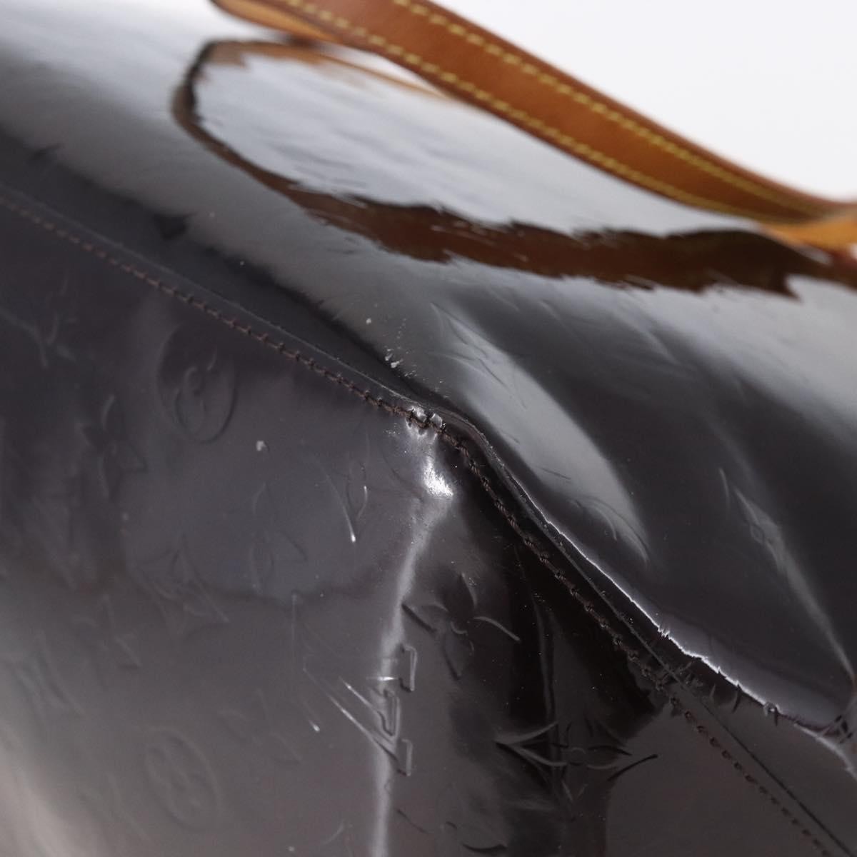 Louis Vuitton Bellevue Monogram Vernis Burgundy Patent_Leather Tote Bag Bag (Pre-Owned)