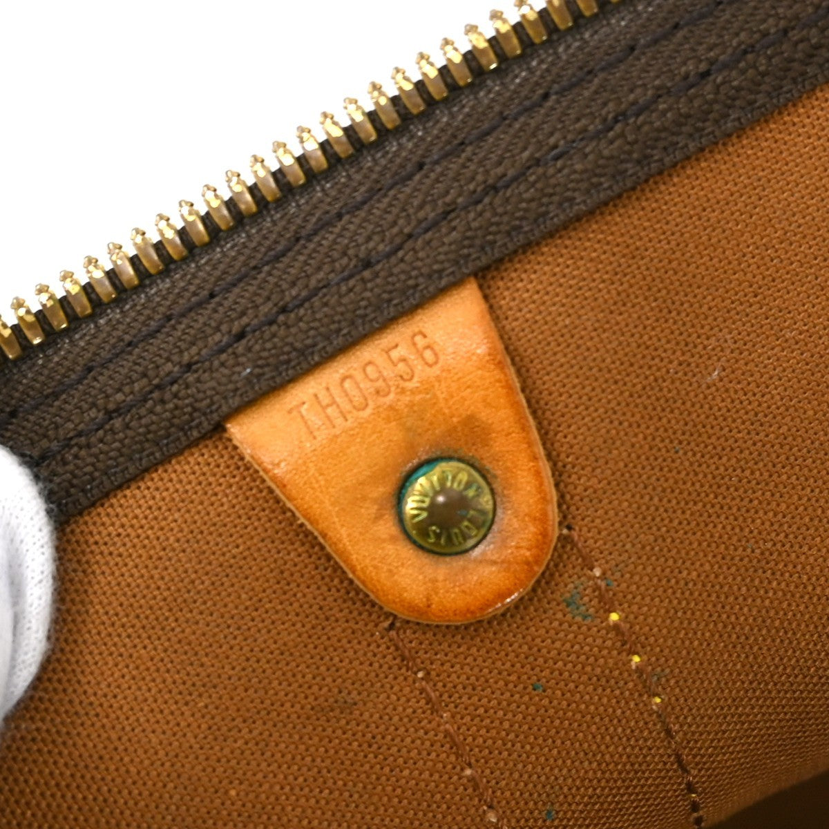 Louis Vuitton Keepall Bandoulière Monogram Brown Canvas Travel Bag Bag (Pre-Owned)