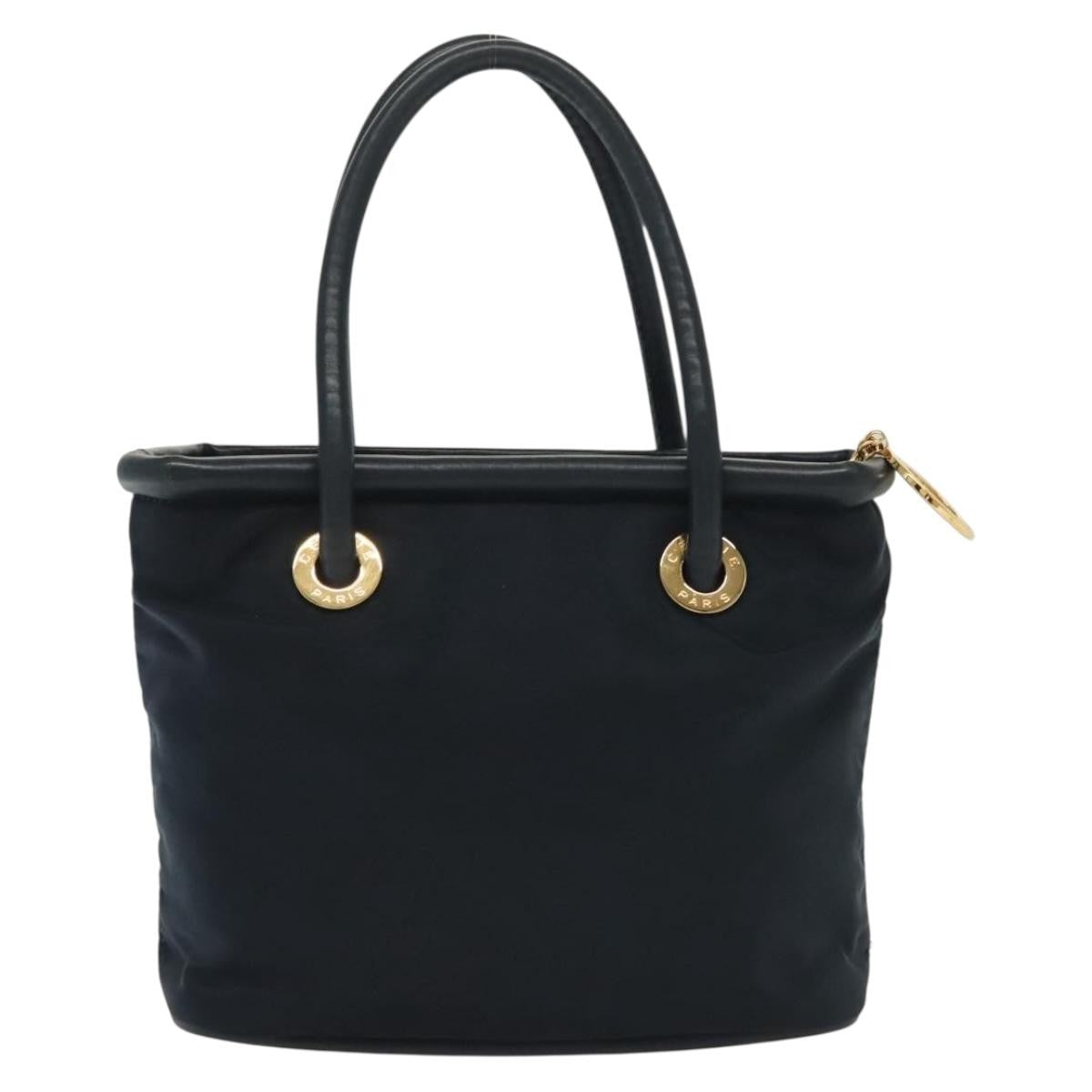 Celine Handbag Nylon Navy Nylon Handbag (Pre-Owned)