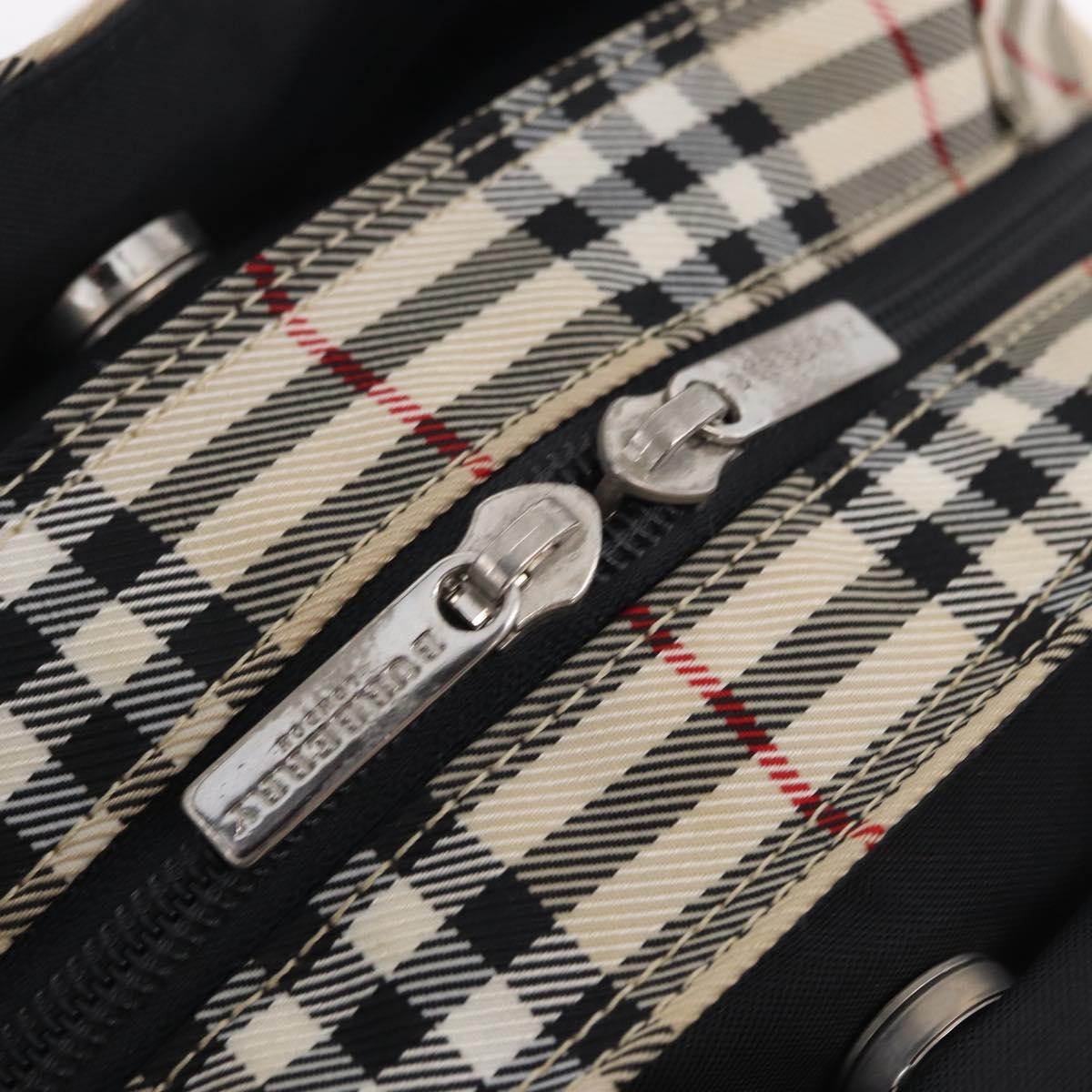 Burberry Nova Check Nylon Beige Nylon Handbag (Pre-Owned)