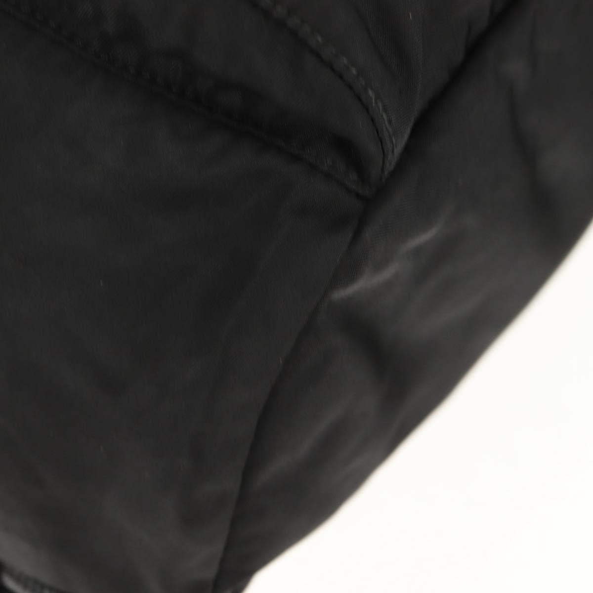 Prada Front Pocket Tessuto Black Nylon Backpack Bag (Pre-Owned)