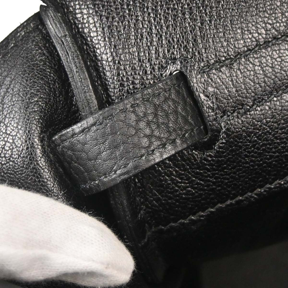 Hermes Birkin Black Togo With Gold Hardware Black Calfskin Handbag (Pre-Owned)