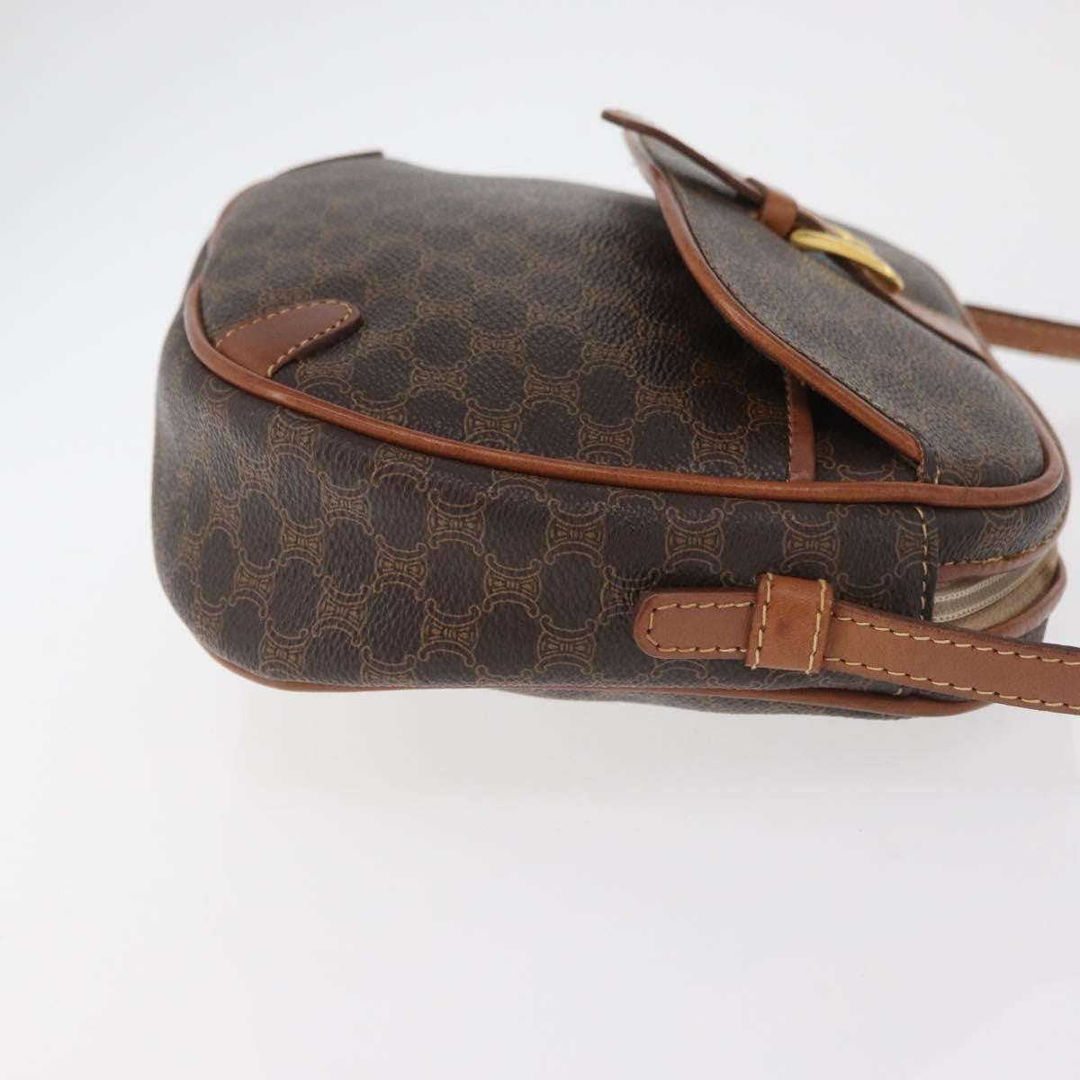Celine Vintage Macadam Canvas Brown Pvc Shoulder Bag Bag (Pre-Owned)
