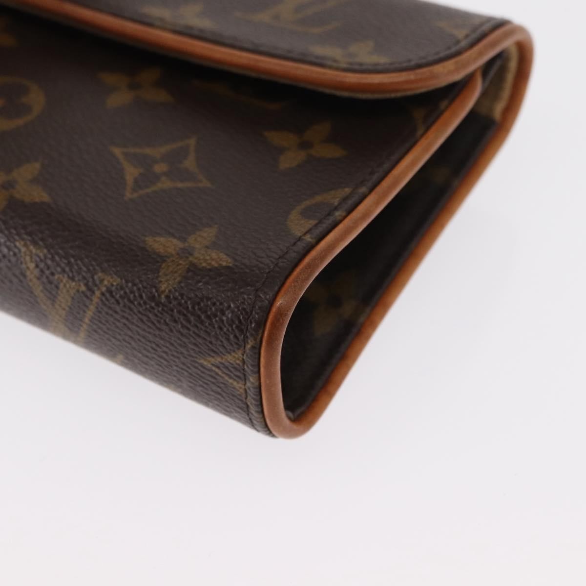 Louis Vuitton Florentine Waist Monogram Canvas Brown Canvas Handbag (Pre-Owned)