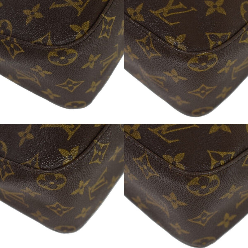 Louis Vuitton Looping Mm Brown Canvas Shoulder Bag (Pre-Owned)