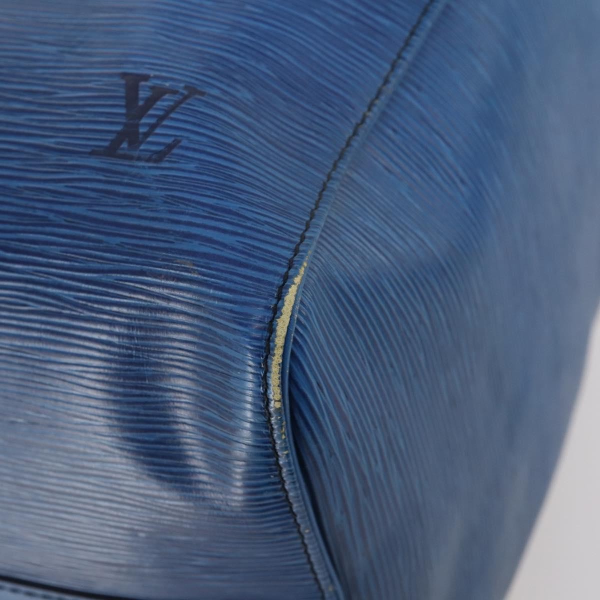 Louis Vuitton Keepall Epi Leather Blue Leather Travel Bag Bag (Pre-Owned)