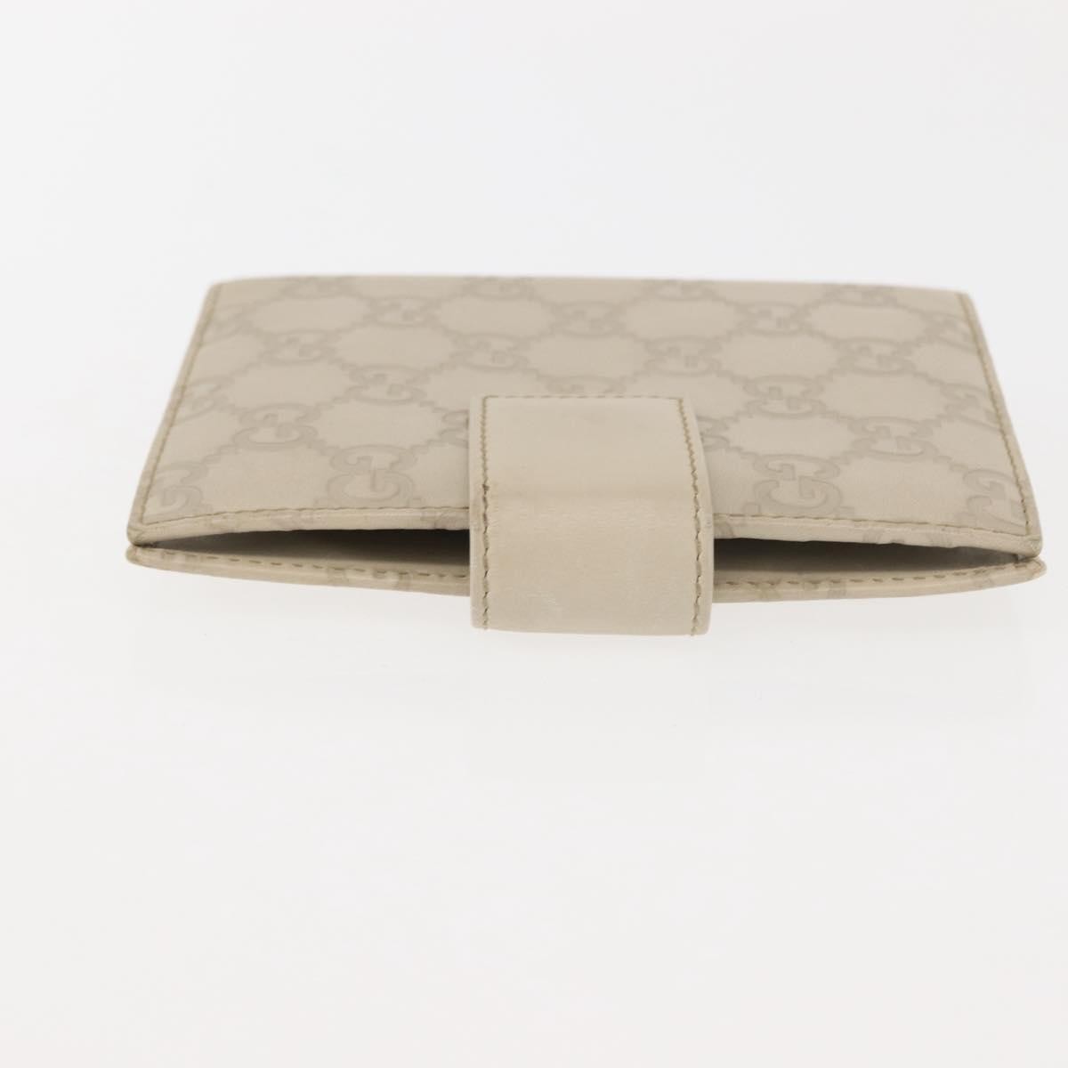 Gucci Ring Agenda Cover Guccissima Leather Beige Leather Briefcase Bag (Pre-Owned)