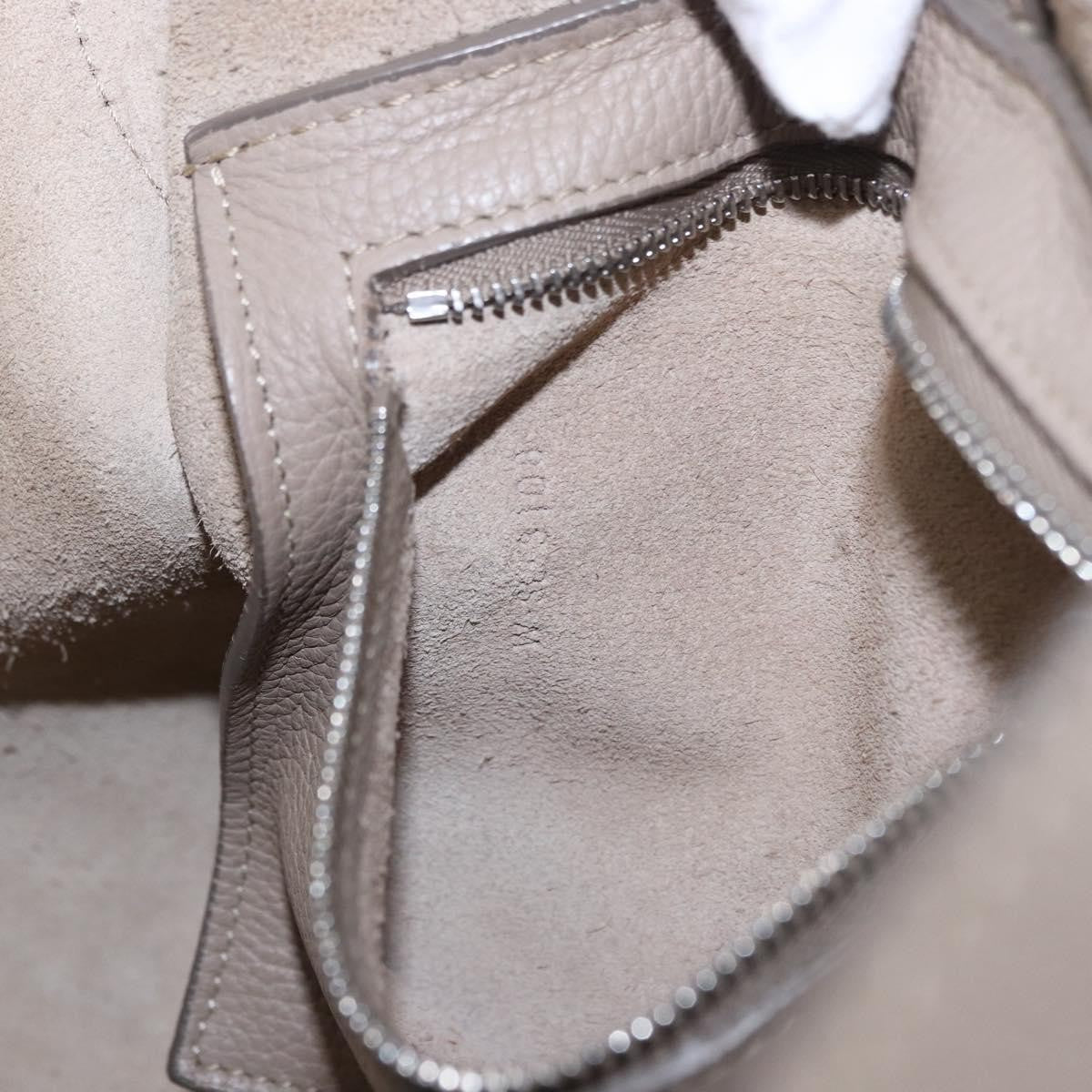 Celine Big Grained Calfskin Beige Leather Handbag (Pre-Owned)